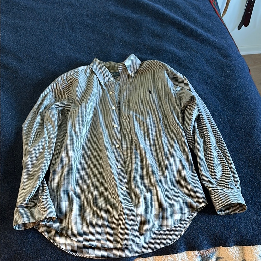 Men's Black and White Checkered Shirt